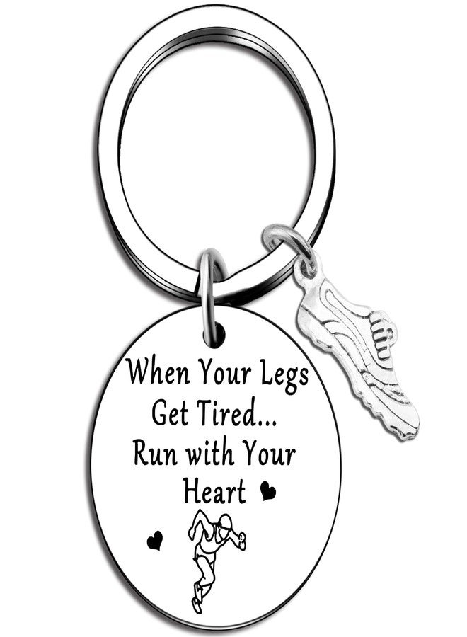 Aisity Gifts for Runners Women Men Cross Country Gifts Track and Field Running Keychain Cool Running Shoes Accessories for Marathon Runner Fitness Gym Runner Track Athletes Cool Stuff - Image 1